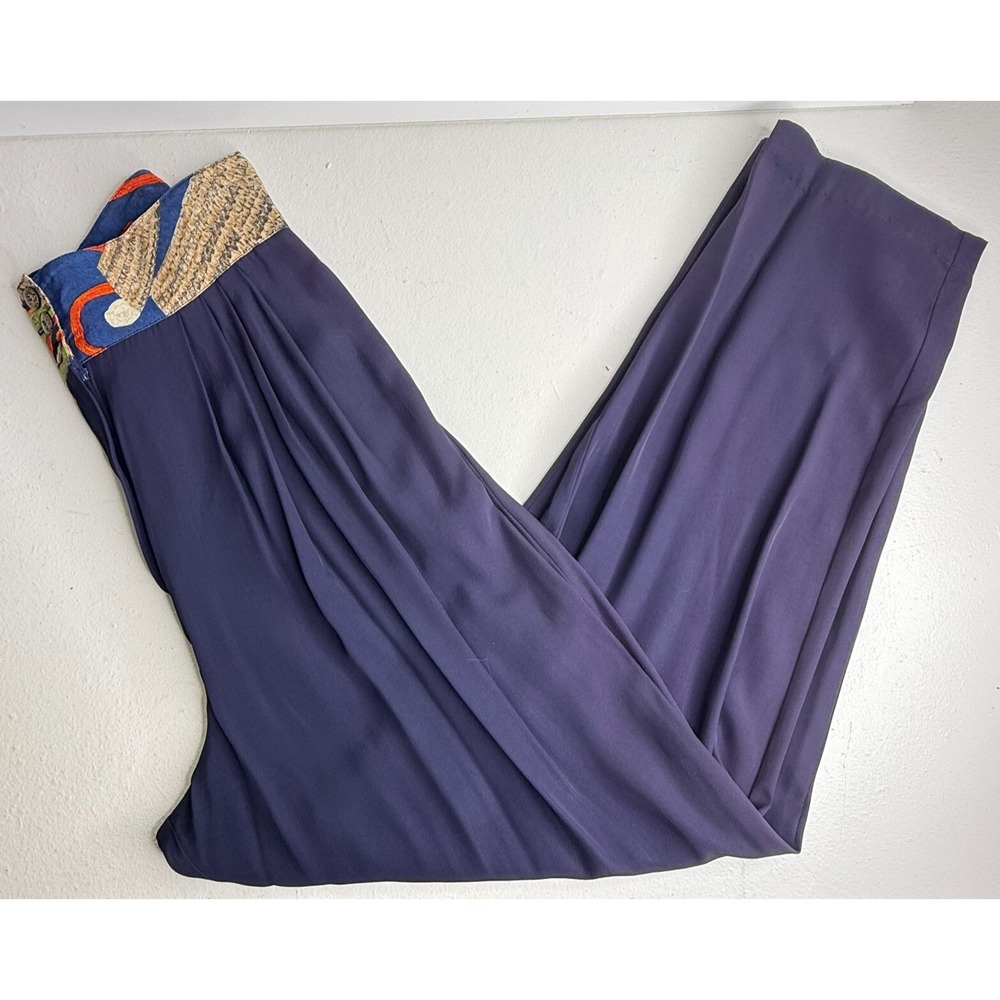 Marsha Brander Componix Vtg 90's Pants Sz‎ 10 Abstract High Waist Button